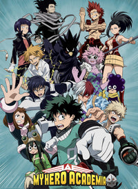 My Hero Academia Heroes Affiche 38X52cm | Yourdecoration.fr