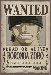 One Piece Wanted Zoro New Affiche 61X91 5cm | Yourdecoration.fr