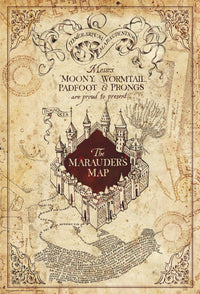 Harry Potter Maurauders Map Affiche 61X91 5cm | Yourdecoration.fr