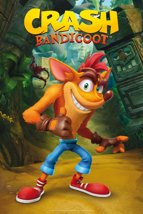 Crash Bandicoot Classic Crash Affiche 61X91 5cm | Yourdecoration.fr