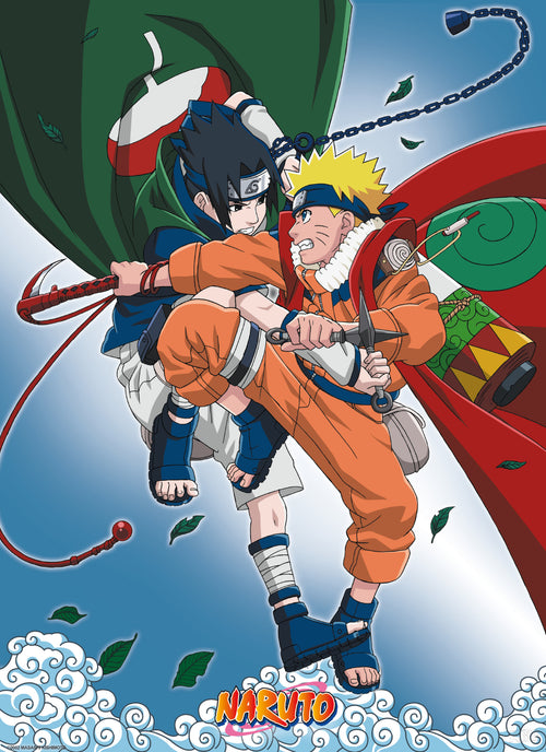 Naruto Naruto Vs Sasuke Affiche 38X52cm | Yourdecoration.fr