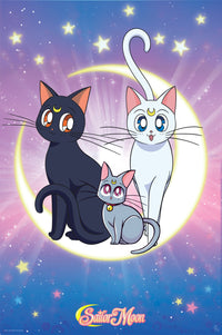 Sailor Moon Luna Artemis And Diana Affiche 61X91 5cm | Yourdecoration.fr
