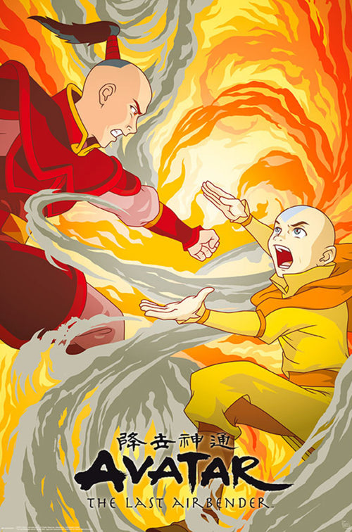 Abystyle Gbydco199 Avatar Aang Vs Zuko Affiche Poster 61x91,5cm | Yourdecoration.fr