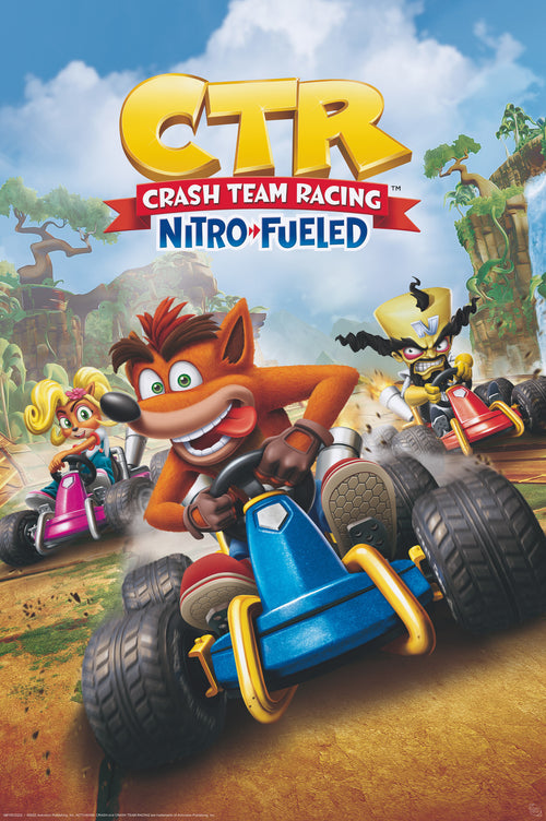 Abystyle Gbydco222 Crash Team Racing Cover Affiche Poster 61x91,5cm | Yourdecoration.fr