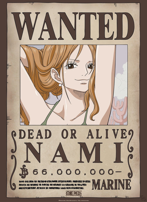 Abystyle Gbydco231 One Piece Wanted Nami Affiche Poster 38x52cm | Yourdecoration.fr