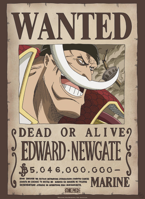 Abystyle Gbydco263 One Piece Wanted Whitebeard Affiche Poster 38x52cm | Yourdecoration.fr