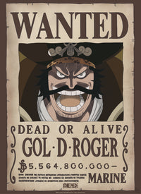 Abystyle Gbydco266 One Piece Wanted Gol D Roger Affiche Poster 38x52cm | Yourdecoration.fr