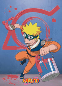 ABYstyle Naruto Naruto & Konoha Emblem Affiche Art 38x52cm | Yourdecoration.fr