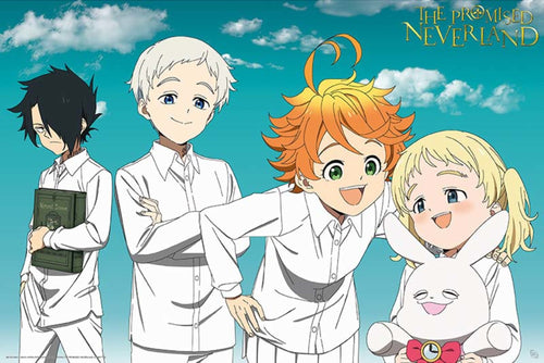ABYstyle The Promised Neverland Trio Affiche Art 91,5x61cm | Yourdecoration.fr