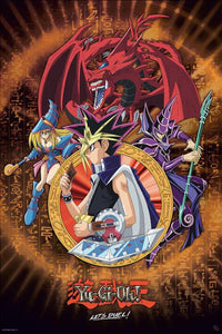 ABYstyle Yu-Gi-Oh! Yugi Slifer And Magician Affiche Art 61x91,5cm | Yourdecoration.fr