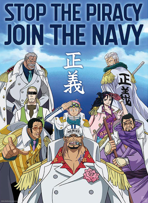 Poster One Piece Marine Army 38x52cm Abystyle GBYDCO566 | Yourdecoration.fr