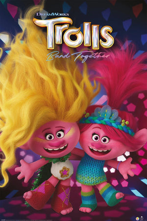 Poster Trolls Band Togehter Viva and Poppy 61x91 5cm Pyramid PP35191 | Yourdecoration.fr