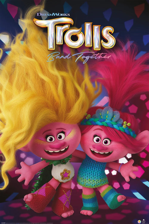 Poster Trolls Band Togehter Viva and Poppy 61x91 5cm Pyramid PP35191 | Yourdecoration.fr