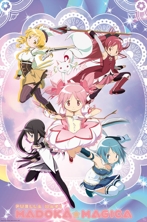 affiche poster Puella Magi Madoka Magica Group 61x91 5cm Abystyle GBYDCO335 | Yourdecoration.fr