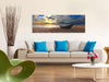 Artgeist Boat on the Beach Narrow Tableau sur toile Ambiance | Yourdecoration.fr