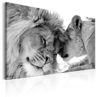 Artgeist Lions Love Tableau sur toile | Yourdecoration.fr