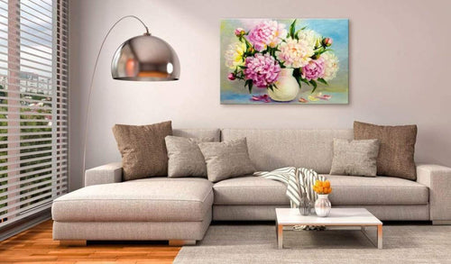 Artgeist Peonies Bouquet of Happiness Tableau sur toile Ambiance | Yourdecoration.fr