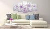 Artgeist Purple Graces Tableau sur toile 5 parties Ambiance | Yourdecoration.fr