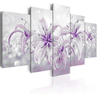 Artgeist Purple Graces Tableau sur toile 5 parties | Yourdecoration.fr