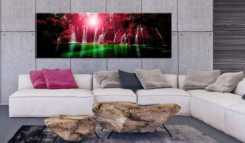 Artgeist Ruby Waterfalls Tableau sur toile Ambiance | Yourdecoration.fr