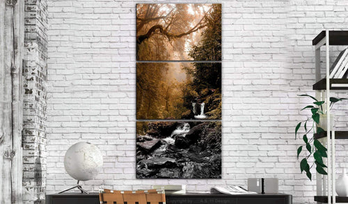 Artgeist Small Waterfall Tableau sur toile 3 parties Ambiance | Yourdecoration.fr
