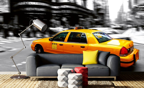 Dimex Taxi Papier Peint 375x250cm 5 bandes ambiance | Yourdecoration.fr