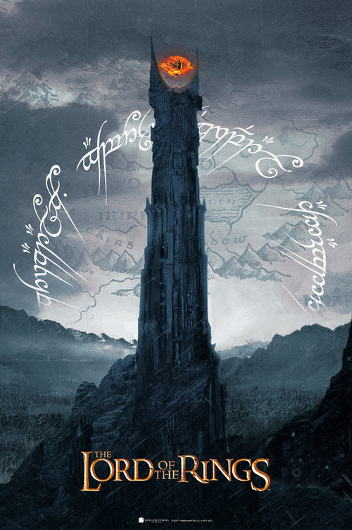 Gbeye Lord Of The Rings Sauron Tower Affiche 61X91 5cm | Yourdecoration.fr