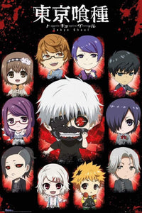 GBeye Tokyo Ghoul Chibi Characters Affiche 61x91,5cm | Yourdecoration.fr