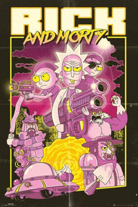 GBeye Rick and Morty Action Movie Affiche 61x91,5cm | Yourdecoration.fr