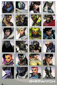 GBeye Overwatch Character Portraits Affiche 61x91,5cm | Yourdecoration.fr