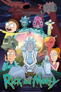 GBeye Rick and Morty Season 4 Part One V2 Affiche 61x91,5cm | Yourdecoration.fr