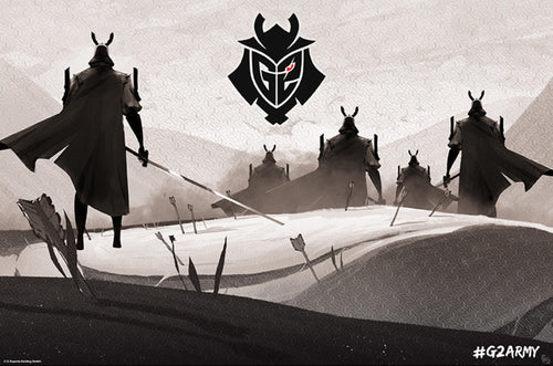 Gbeye Gbydco001 G2 Esports Samurai Affiche 91,5X61cm | Yourdecoration.fr
