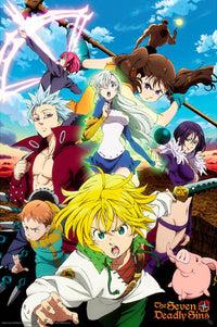 Gbeye GBYDCO026 The Seven Deadly Sins S3 Meliodas And Sins Affiche Poster 61x 91-5cm | Yourdecoration.fr