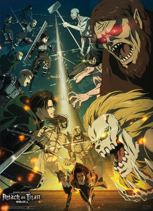 Gbeye Gbydco056 Attack On Titan Paradis Vs Marley Affiche 38X52cm | Yourdecoration.fr