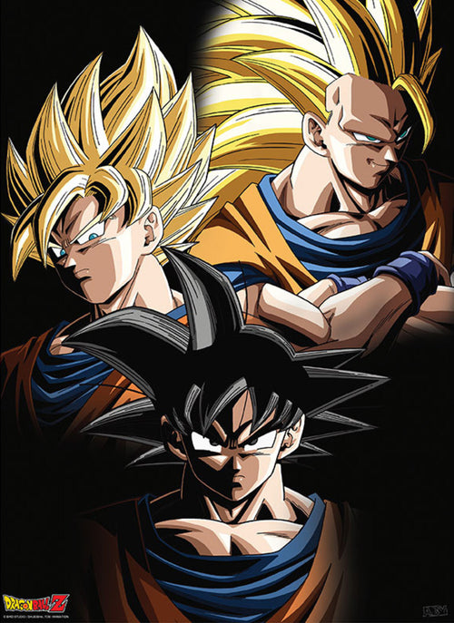 Gbeye GBYDCO092 Dragon Ball Goku Transformations Affiche Poster 38x52cm | Yourdecoration.fr