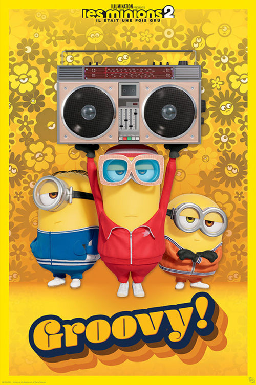 Gbeye GBYDCO094 Minions Groovy French Affiche Poster 61x 91-5cm | Yourdecoration.fr