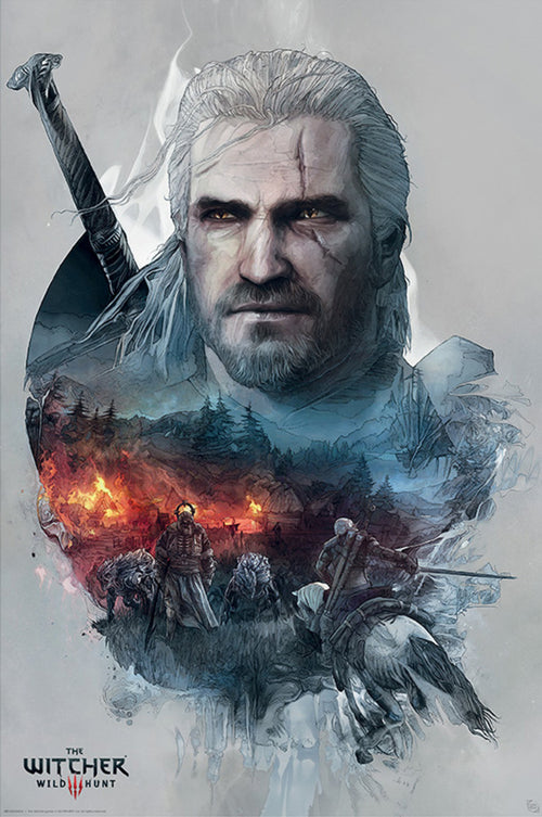 Gbeye GBYDCO112 The Witcher Geralt Affiche Poster 61x 91-5cm | Yourdecoration.fr
