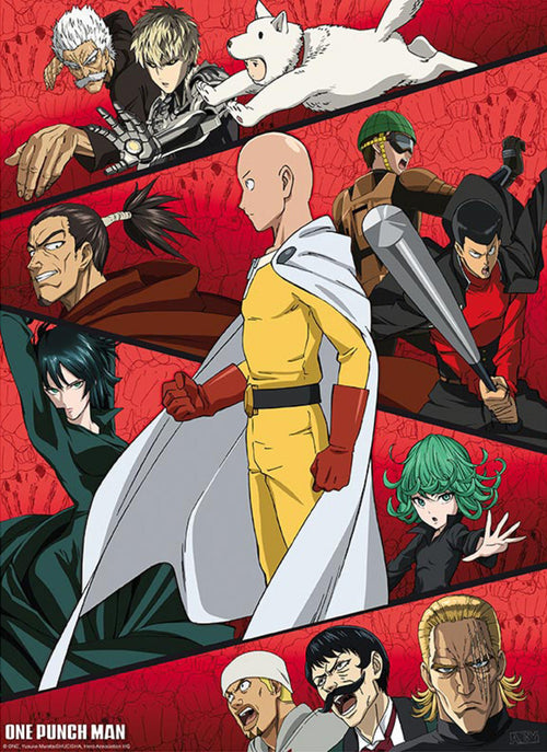 Gbeye GBYDCO123 One Punch Man Gathering Of Heroes Affiche Poster 38x52cm | Yourdecoration.fr