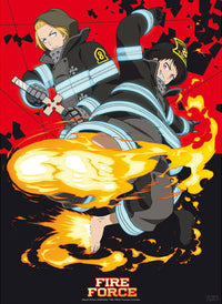 Gbeye GBYDCO149 Fire Force Shinra And Arthur Affiche Poster 38x52cm | Yourdecoration.fr