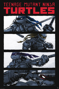 Gbeye GBYDCO186 Tmnt Comics Black And White Affiche Poster 61x 91-5cm | Yourdecoration.fr