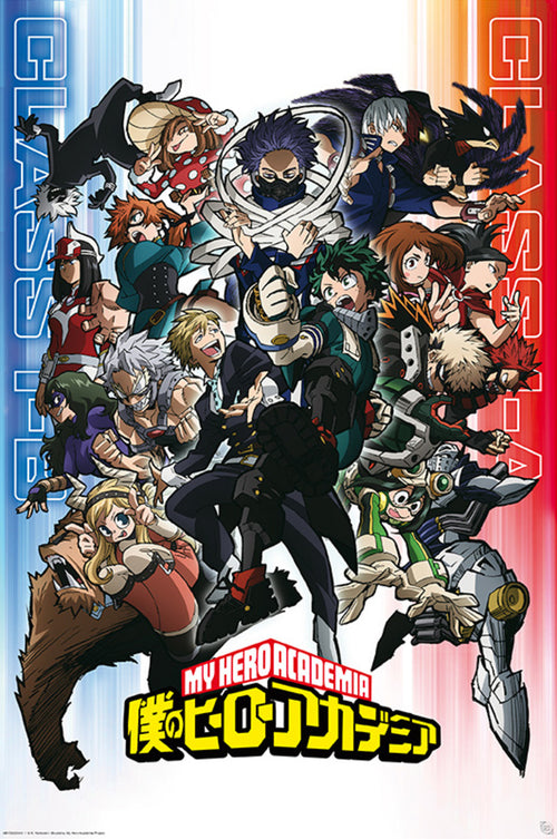 gbeye gbydco243 my hero academia class 1 a vs 1 b affiche poster 61x91 5cm | Yourdecoration.fr