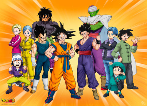 gbeye gbydco324 dragon ball hero gokus group affiche poster 91 5x61cm | Yourdecoration.fr