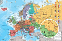 GBeye European Map Affiche 91,5x61cm | Yourdecoration.fr