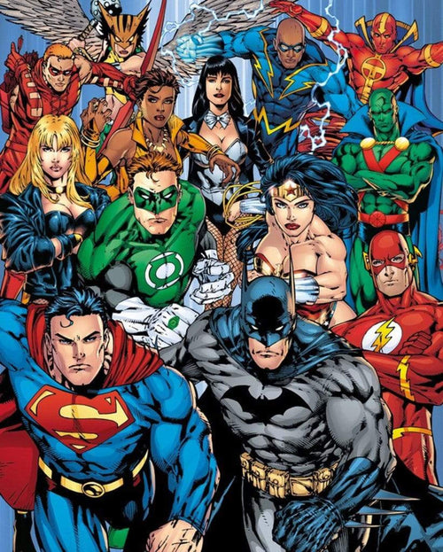 GBeye DC Comics Justice League Collage Affiche 40x50cm | Yourdecoration.fr