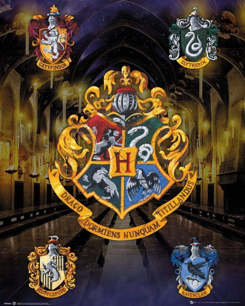 GBeye Harry Potter House Crests Affiche 40x50cm | Yourdecoration.fr