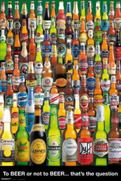 Grupo Erik GPE4570 Beer To Beer Or Not To Beer Affiche 61X91,5cm | Yourdecoration.fr