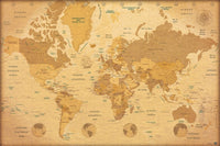 Grupo Erik GPE5029 Map World Es Vintage Affiche 91,5X61cm | Yourdecoration.fr