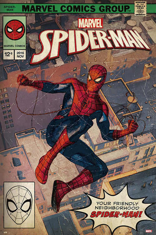 Grupo Erik GPE5191 Marvel Spider Man Comic Front Affiche 61X91,5cm | Yourdecoration.fr