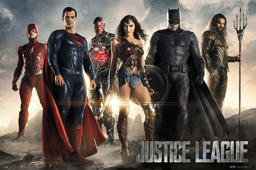 Grupo Erik GPE5207 Dc Comics Justice League Movie All Characters Affiche 91,5X61cm | Yourdecoration.fr