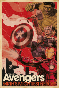 Grupo Erik GPE5307 Marvel Avengers Earths Mightiest Heroes Affiche 61X91,5cm | Yourdecoration.fr